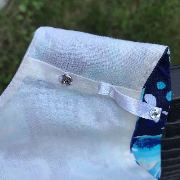 LILLY PULITZER Mila Blue Pink White Swirl Design Cotton Sheath Dress Size 00 - Picture 9 of 16